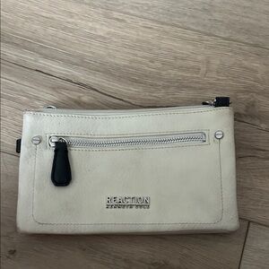 Kenneth Cole Reaction Cream and Black Wallet